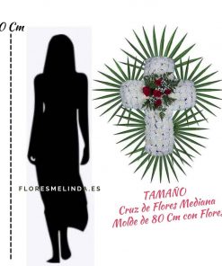 Cruz funeraria de flores para tanatorios precios