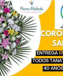 corona de flores funeraria San Isidro para tanatorio Madrid