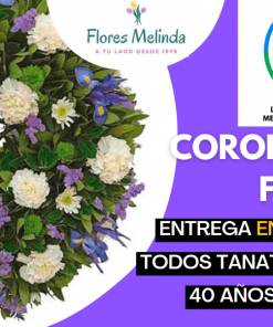 Corona funeraria única floral Madrid