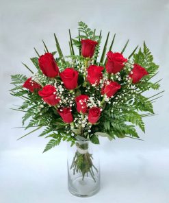 Ramo funerario de rosas rojas precios