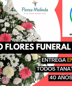 Centro de flores funerario María