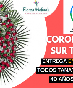 Coronas funerarias de rosas en Madrid
