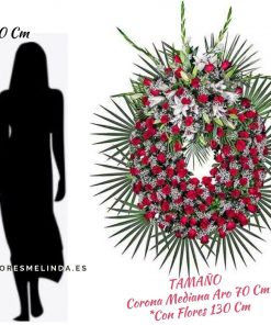 CORONA FUNERARIA ROSAS MADRID