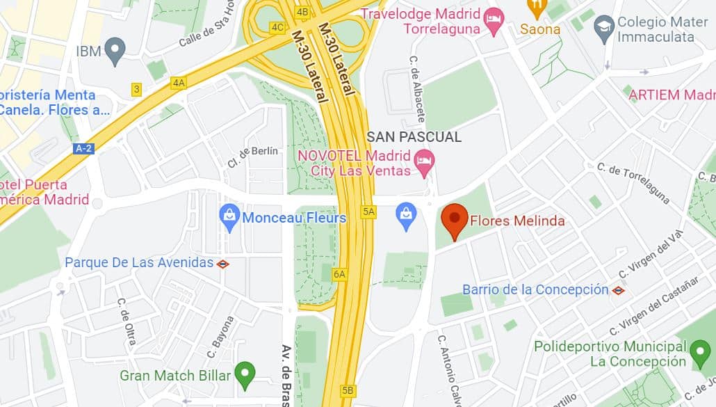 Floristería tanatorio M30 Madrid Flores Melinda