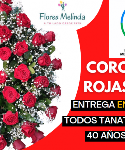 Corona funeraria de rosas precio
