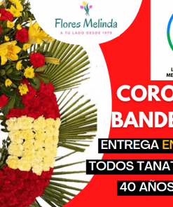Corona funeraria Bandera española precio