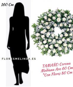 Corona de Rosas Blancas precios