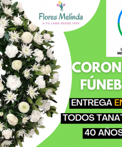 Corona funeraria Blanca precios
