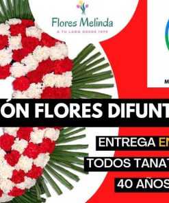 Corona funeraria forma corazón precio