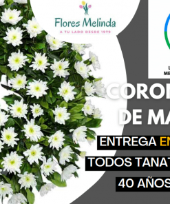 Corona para funeral en Madrid de Margaritas precio