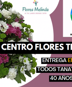 Centro de flores para difunto TRES CANTOS