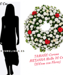 Corona de flores para difunto ELEGANTE