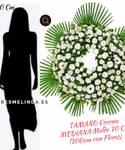 Corona de flores para difunto PÉSAME