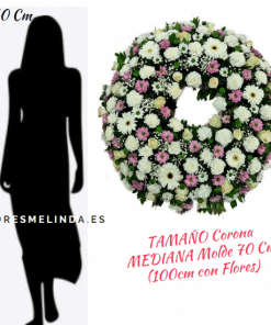 Corona funeraria DUELO flores tanatorio Madrid