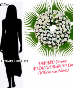 Corona de flores funeraria para tanatorio JARDÍN