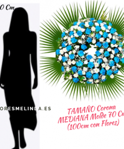 Corona de flores para difuntos POZUELO floristería envío urgente